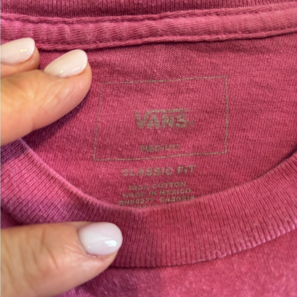 Vans pink short-sleeved T-shirt size Medium - Picture 4 of 4